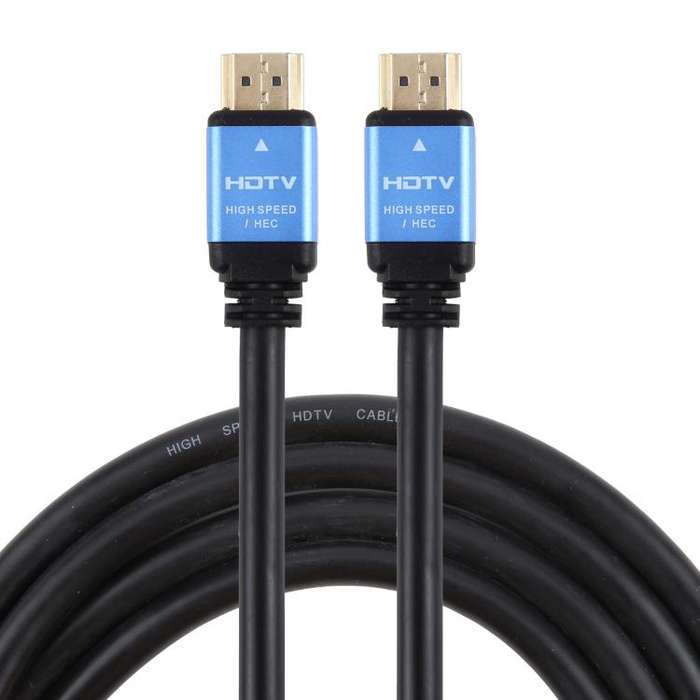 HDTV 2.0 Version 4K Full HD High Speed 19 Pin Male to 19 Pin Male Connector Cable, Length:0.5m(Bl...