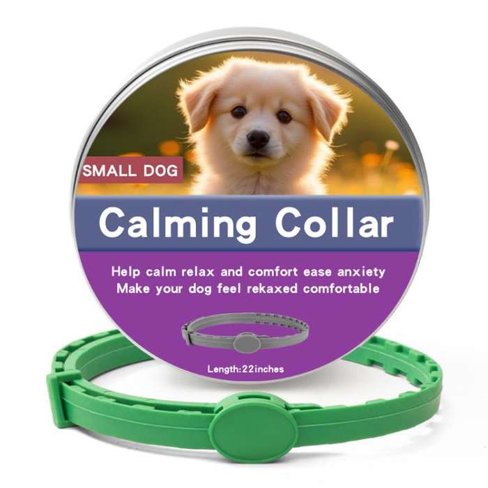 Pet Deworming Calming Collar Fleas Ticks Removing, Aluminum Box Packing, Model:56cm For Puppy(Green)