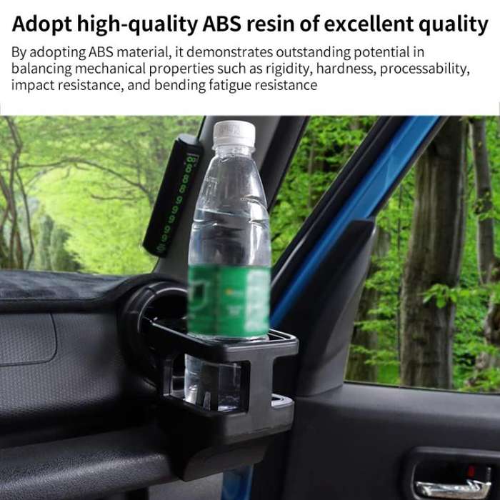 For Suzuki Jimny JB74 / JB64 2018- Car Air Outlet Water Cup Holder, with 3pcs Anti-slip Mats(Black)