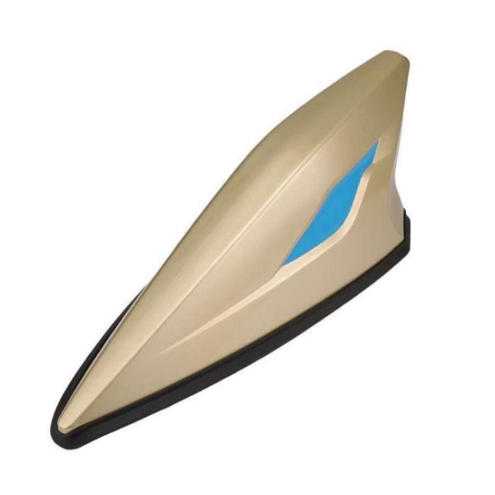 Car Shark Fin Radio Aerials Antenna, with Signal Reception(Gold)