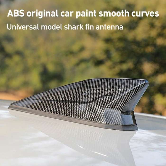 Car Shark Fin Radio Aerials Antenna, with Signal Reception(Black)