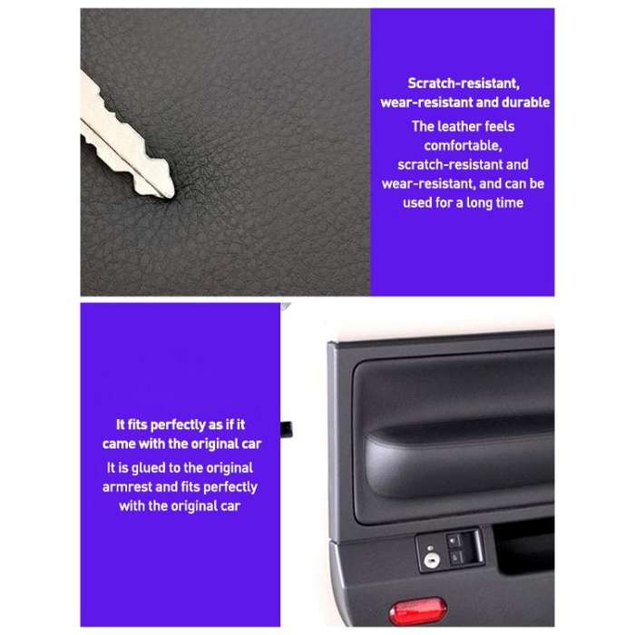 2pcs/Set Car Modified Microfiber Leather Door Panel Cover for Volkswagen Beetle 1998-2010(Beige)
