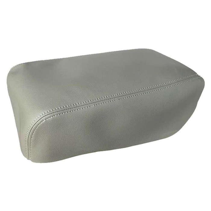 Car Central Armrest Box Protective Leather Cover for Ford Explorer 2011-2019(Grey)