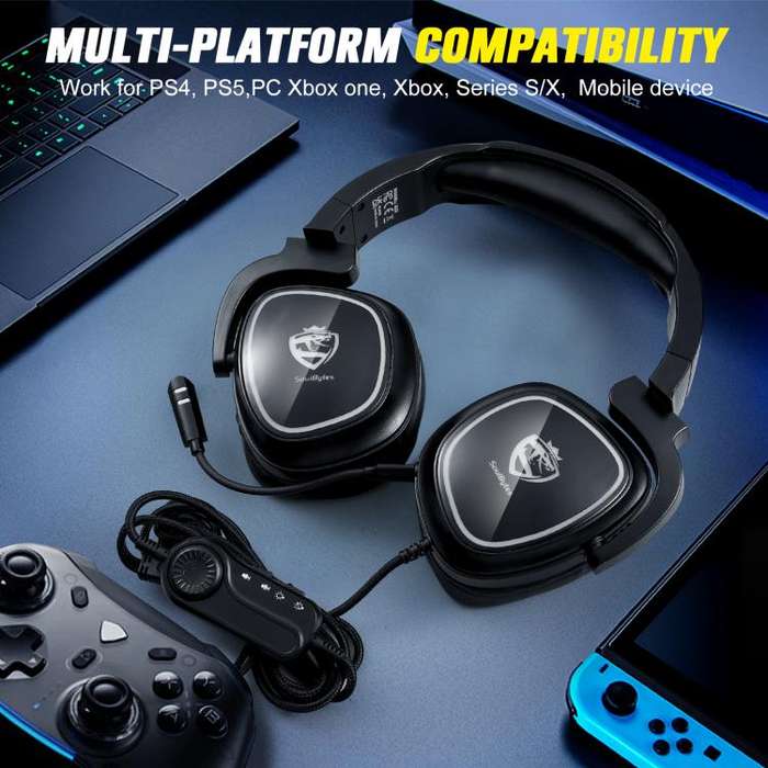 ONIKUMA S22 RGB Head-mounted Wired Gaming Earphone(Black)