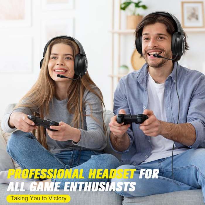 ONIKUMA S22 RGB Head-mounted Wired Gaming Earphone(Black)