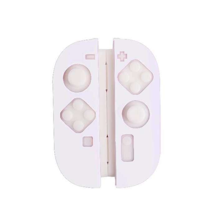 For Nintendo Switch 2 Game Console Silicone Separable Protective Case(Transparent)