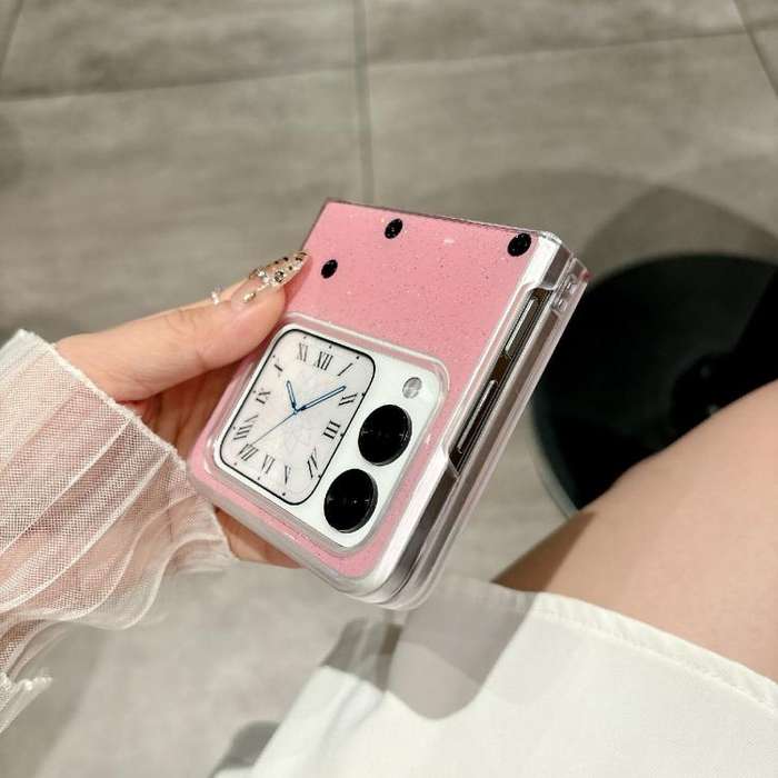 For Huawei Nova Flip Glitter Powder Dots Pattern Phone Case with Holder(White)