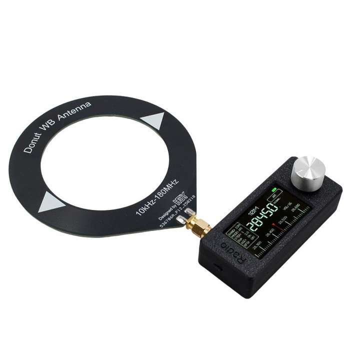 SI4732 1.9 inch IPS Display Portable Radio 0.5-108 MHz LSB USB AM FM Pocket Mini Radio, Type:Blac...