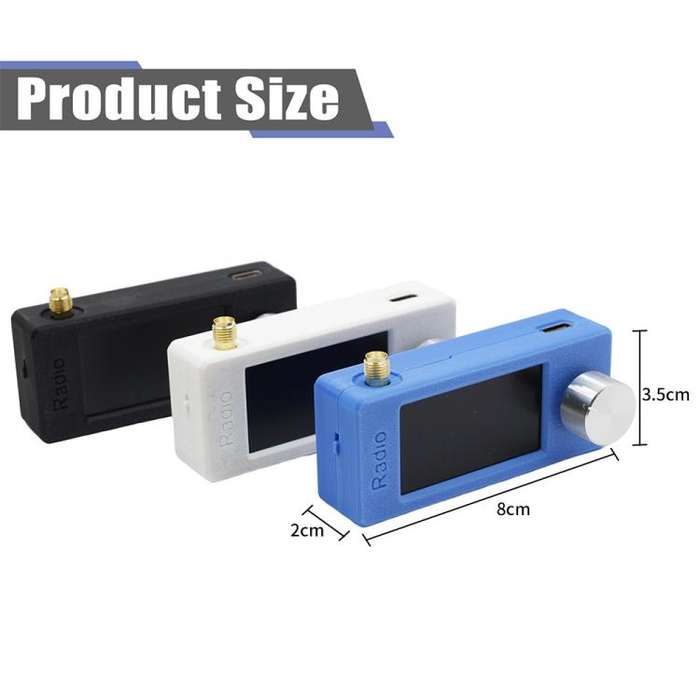 SI4732 1.9 inch IPS Display Portable Radio 0.5-108 MHz LSB USB AM FM Pocket Mini Radio, Type:Blac...