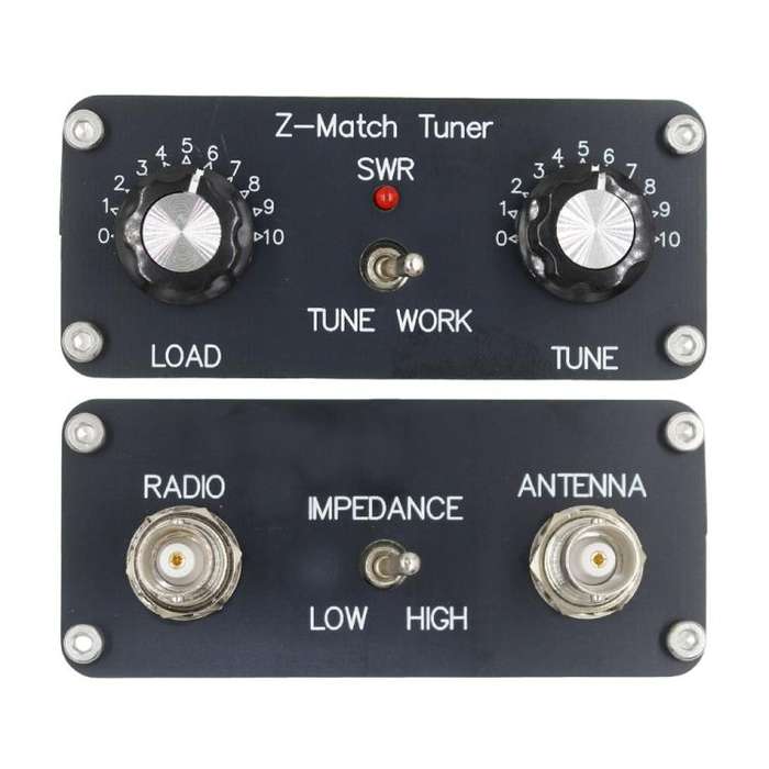 Z-Match QRP Manual Antenna Tuner 5W 3-28 Mhz Antenna HAM Tuner(Black)