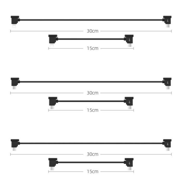 BRDRC Converting Data Cable for DJI Mini 4 Pro / Mavic 3 / Air 2 / Air 2S, Type:30cm Type-C to Ty...