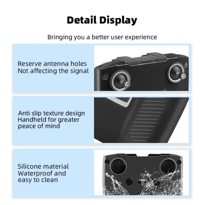 For DJI RC-N2 / RC-N1 BRDRC Remote Control Shockproof Anti-scratch Silicone Case(Grey)