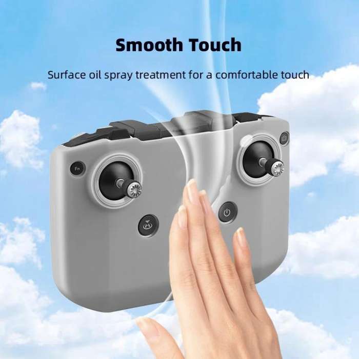 For DJI RC-N2 / RC-N1 BRDRC Remote Control Shockproof Anti-scratch Silicone Case(Grey)
