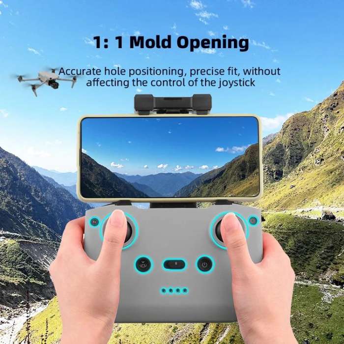 For DJI RC-N2 / RC-N1 BRDRC Remote Control Shockproof Anti-scratch Silicone Case(Grey)