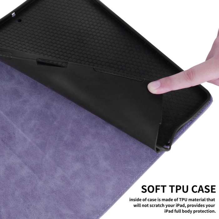 For OPPO Pad SE 11 Rhombus Embossing Leather Tablet Case(Purple)