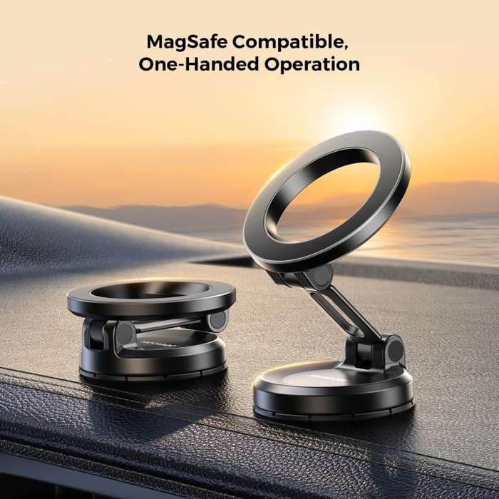 JOYROOM JR-ZS505 Foldable Magsafe Magnetic Car Phone Holder(Black)
