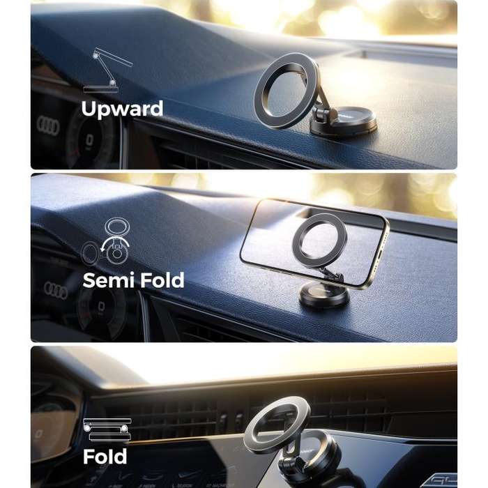 JOYROOM JR-ZS505 Foldable Magsafe Magnetic Car Phone Holder(Black)