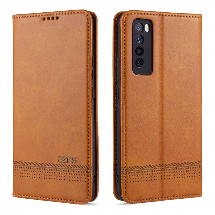 For Huawei Nova 7 AZNS Magnetic Calf Texture Horizontal Flip Leather Case with Card Slots & Holde...
