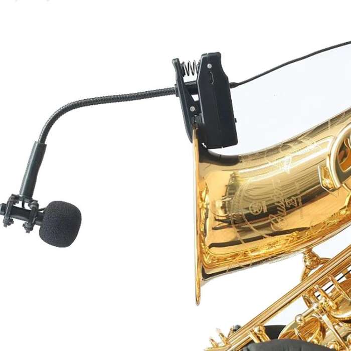 NP01 Saxophone Wireless Pickup Microphone(Black)