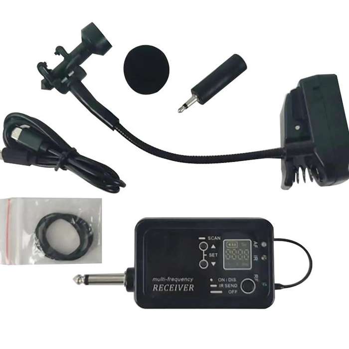 NP01 Saxophone Wireless Pickup Microphone(Black)