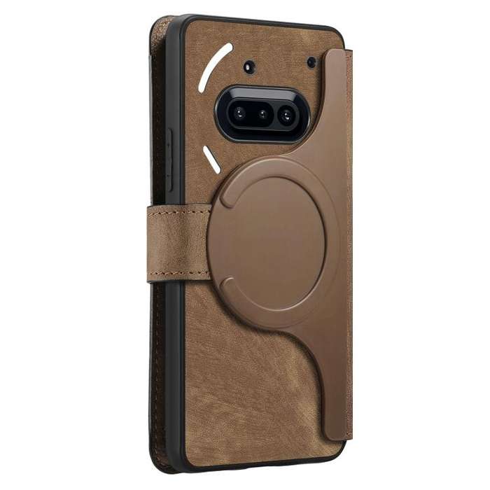 For Nothing Phone 3a CaseNeo MagSafe RFID Anti-theft Retro Leather Phone Case(Brown)
