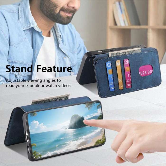 For Nothing CMF Phone 3a CaseNeo MagSafe RFID Anti-theft Retro Leather Phone Case(Blue)