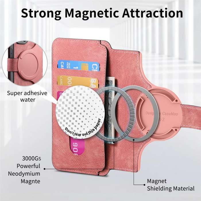 For Nothing Phone 3a CaseNeo MagSafe RFID Anti-theft Retro Leather Phone Case(Pink)