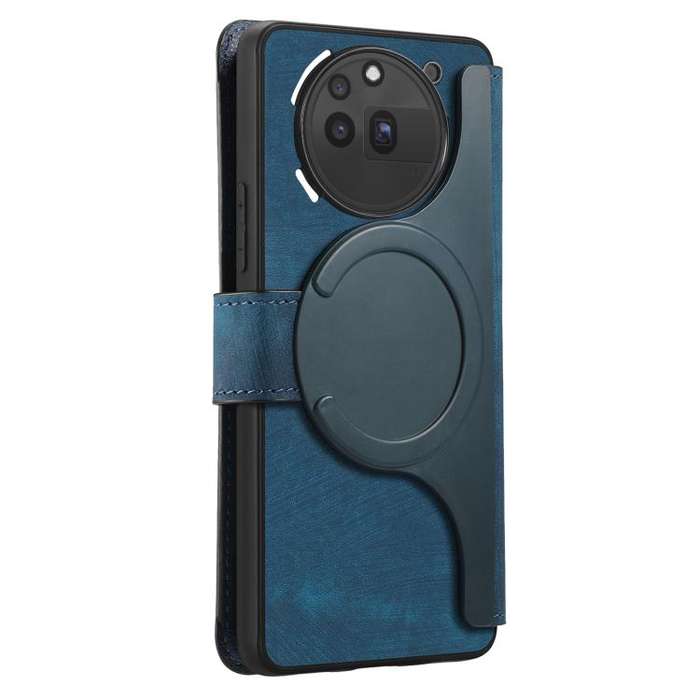 For Nothing Phone 3a Pro CaseNeo MagSafe RFID Anti-theft Retro Leather Phone Case(Blue)