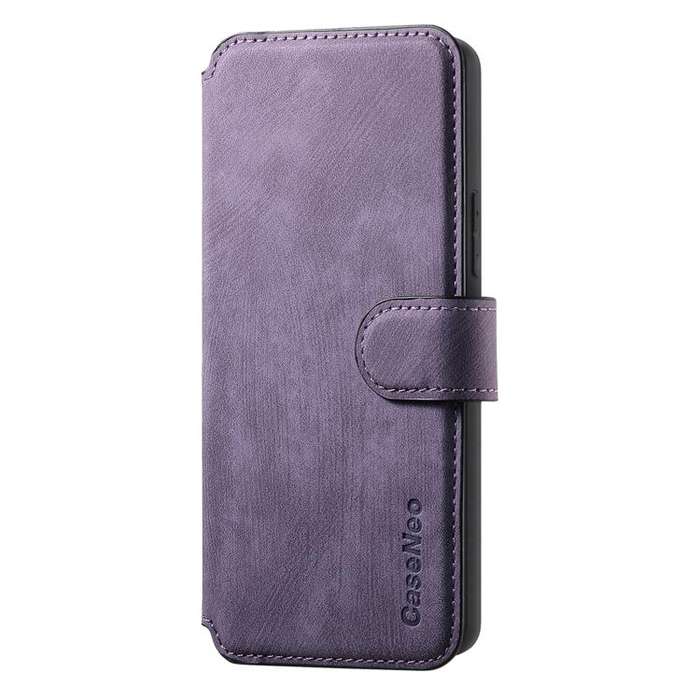 For Nothing Phone 3a Pro CaseNeo MagSafe RFID Anti-theft Retro Leather Phone Case(Purple)