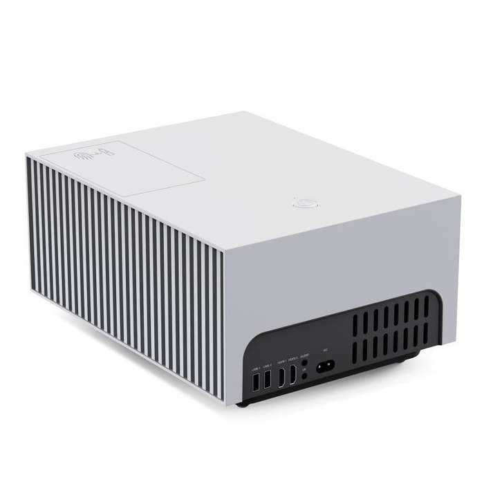 VIVIBRIGHT D7000 Lite 1920x1080P 550ANSI Screen Mirror Smart Projector, US Plug(White)