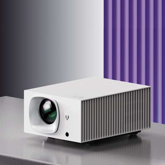 VIVIBRIGHT D7000 Lite 1920x1080P 550ANSI Screen Mirror Smart Projector, EU Plug(White)