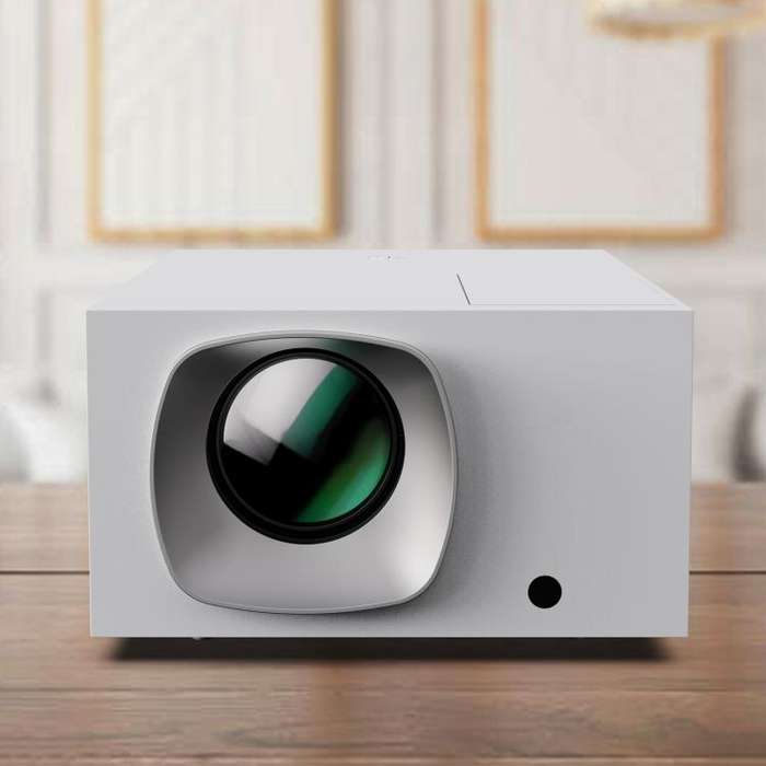 VIVIBRIGHT D7000 Lite 1920x1080P 550ANSI Screen Mirror Smart Projector, US Plug(White)