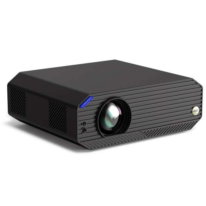 VIVIBRIGHT K5000SE 1920x1080P 1800ANSI Android 9.0 Screen Mirror Smart Projector, UK Plug(Black)