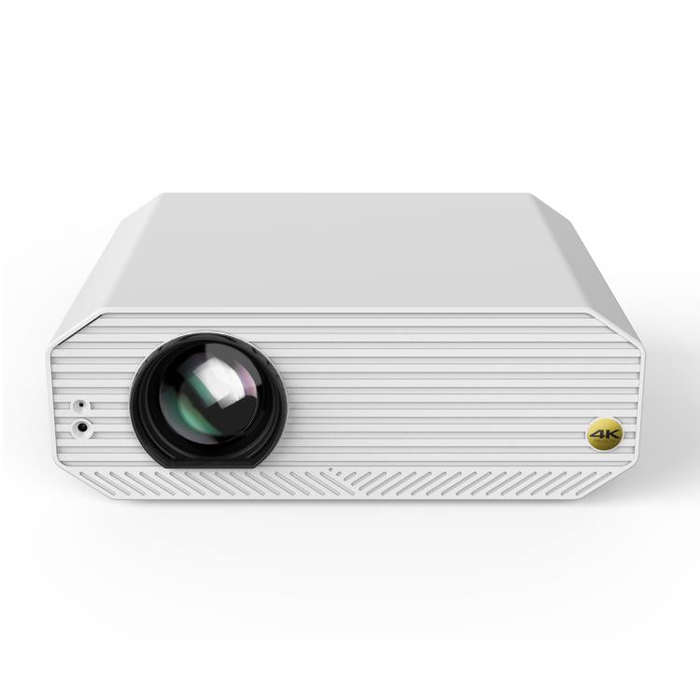 VIVIBRIGHT K5000SE 1920x1080P 1800ANSI Android 9.0 Screen Mirror Smart Projector, UK Plug(White)