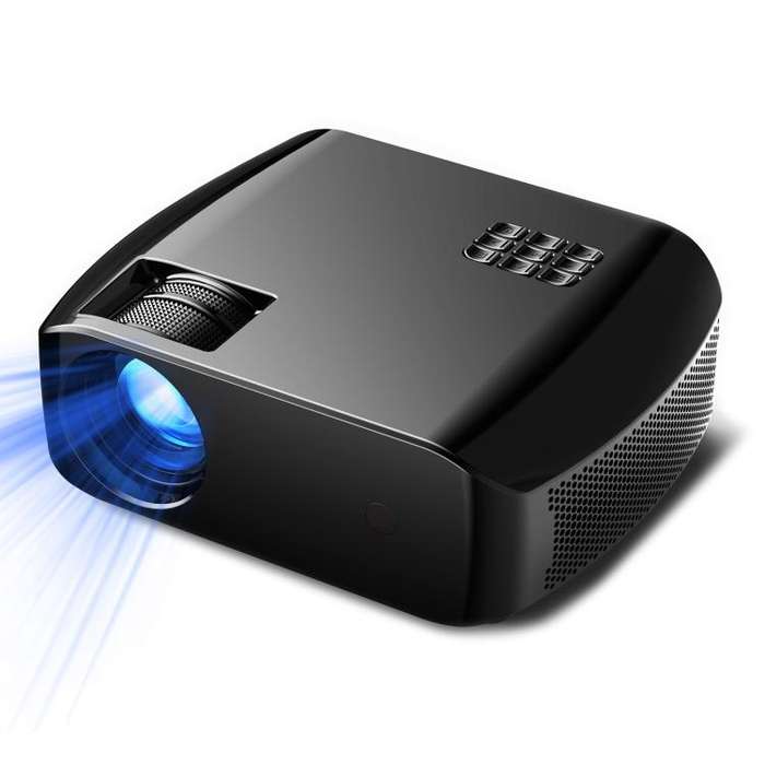 VIVIBRIGHT F10 Lite 1920x1080P 250ANSI Screen Mirroring Smart Projector, UK Plug(Black)