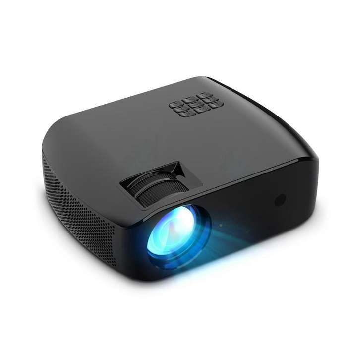 VIVIBRIGHT F10 Lite 1920x1080P 250ANSI Screen Mirroring Smart Projector, UK Plug(Black)