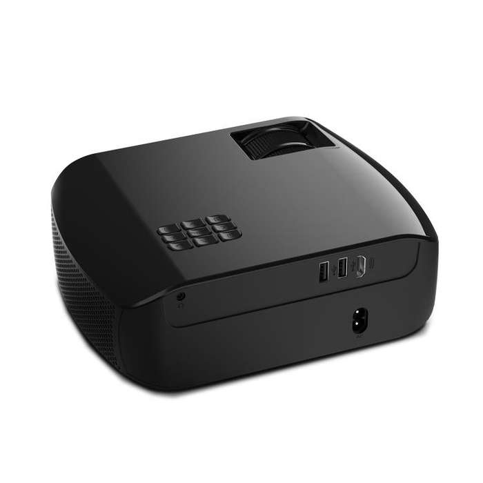 VIVIBRIGHT F10 Lite 1920x1080P 250ANSI Screen Mirroring Smart Projector, UK Plug(Black)