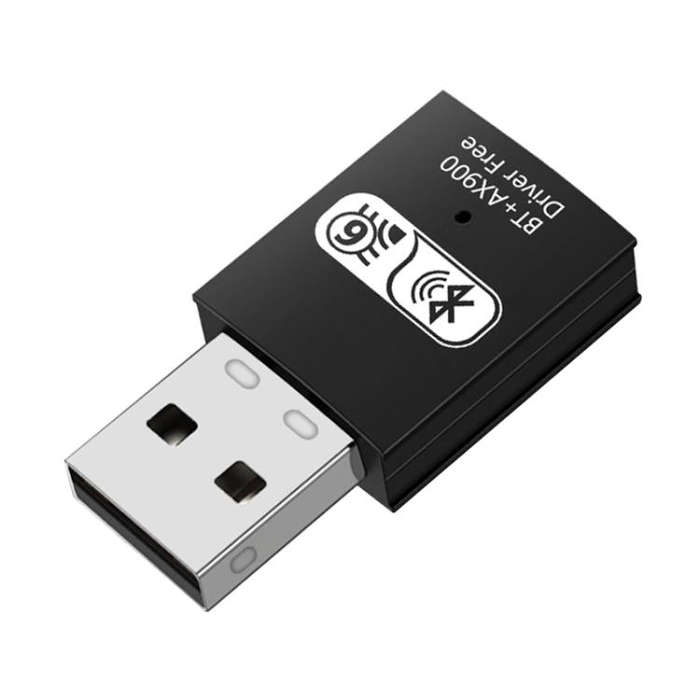 RE-905 Built-in Antenna Bluetooth WiFi 2 in 1 Computer Driver-free USB Network Adapter(Black)