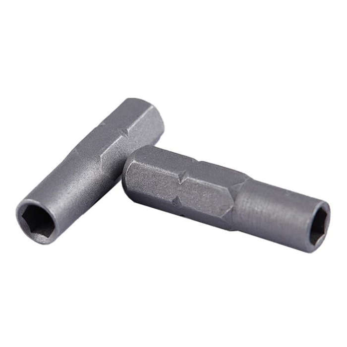 2pcs/Pack Screwdriver Drill Adapter Hexagonal Handle Screwdriver Tool Conversion Connector