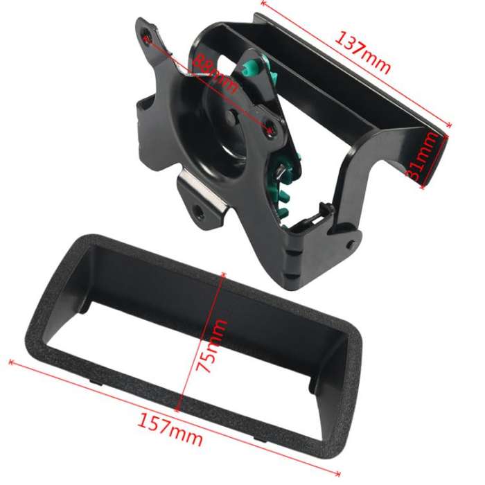 Car Trunk Handle with Frame for Chevrolet S10 PICKUP 1994-2004 15007218, 15007219(Black)