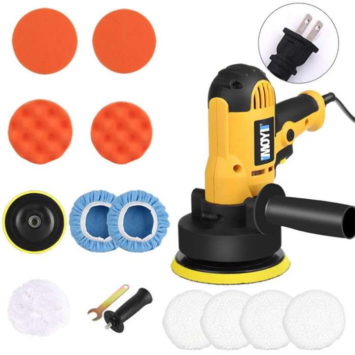 14pcs / Set MOYI Car Hand-held Electric Beauty Waxing Sealing Glaze Polishing Machine(US Plug)