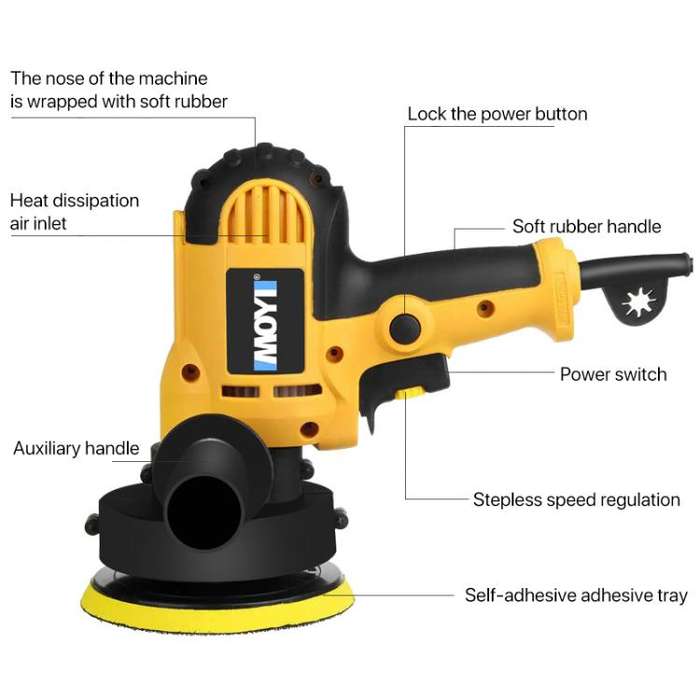 Standard Version MOYI Car Hand-held Electric Beauty Waxing Sealing Glaze Polishing Machine(EU Plug)