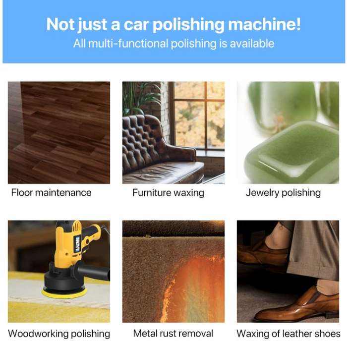 14pcs / Set MOYI Car Hand-held Electric Beauty Waxing Sealing Glaze Polishing Machine(EU Plug)