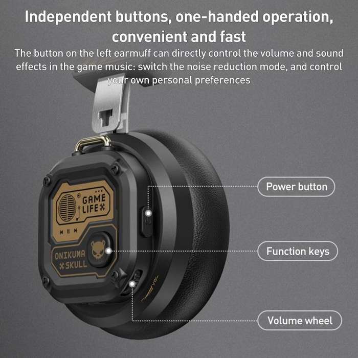 ONIKUMA GT803 Wired / Bluetooth 5.4 Dual Modes Gaming Headset(Black)