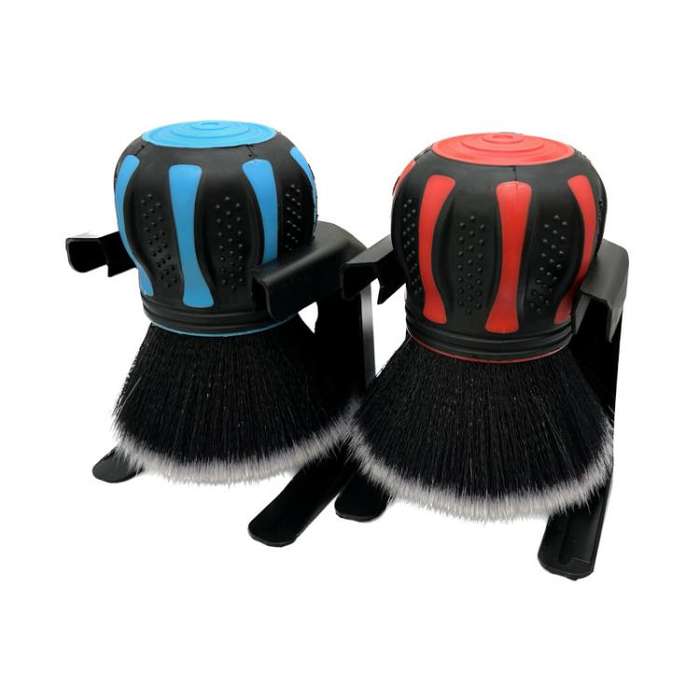 Car Large Round Head Soft Bristle Ball Interior Cleaning Brush(Sky Blue)