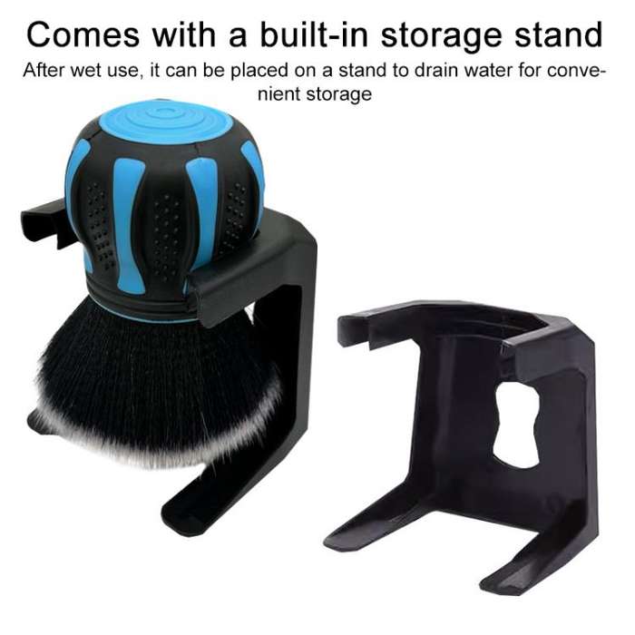 Car Large Round Head Soft Bristle Ball Interior Cleaning Brush(Sky Blue)