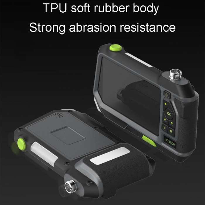 TESLONG NTS500 8mm Dual Lens 5m Industrial Pipeline Endoscope with 5 inch HD Screen