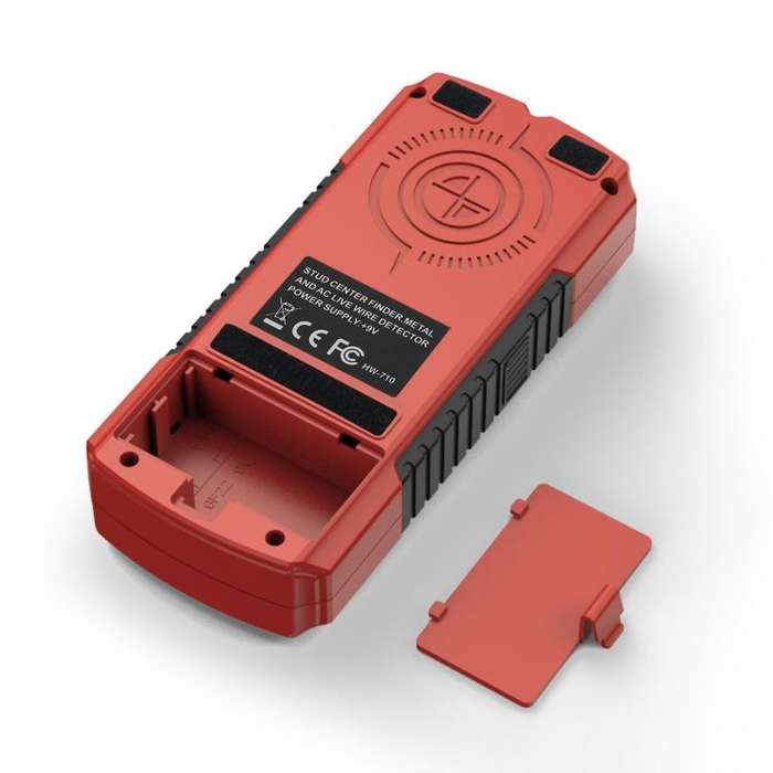 HW-710 5-in-1 Wall Scanner Metal Detector Stud Finder Measuring Instrument(Red)