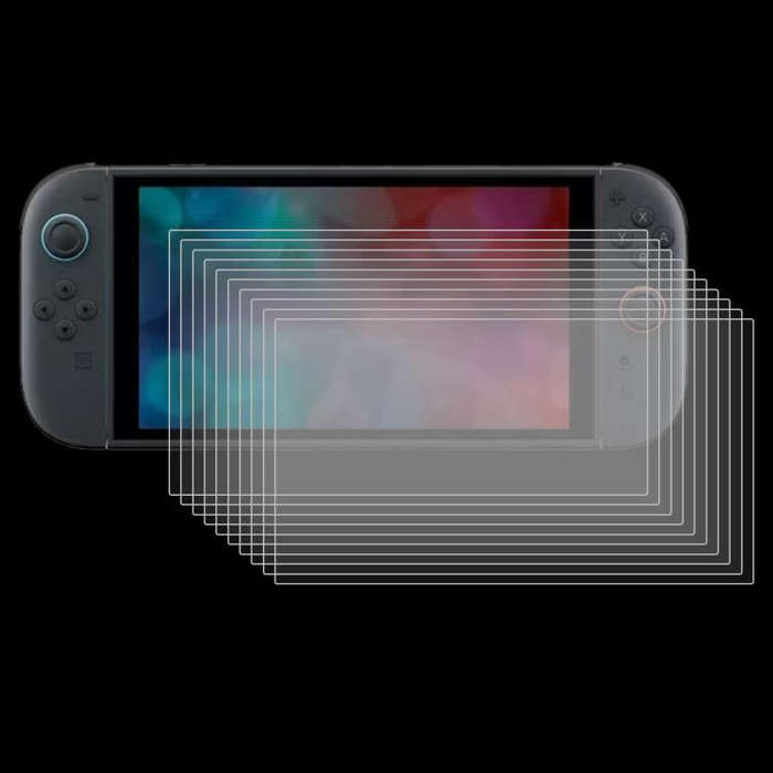 For Nintendo Switch 2 50pcs 0.26mm 9H 2.5D Tempered Glass Film