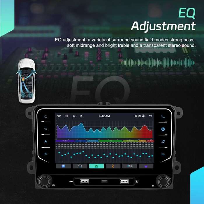 For Volkswagen Android 15 7 inch Wireless CarPlay Car Player Central Control Navigation Machine, ...